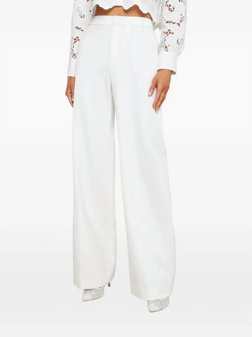 NEW L'AGENCE livvy trouser pant in white
